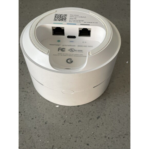 Google WIFI Access Point Router AC-1304 WIFI Google Mesh NO Power Cord TESTED - Picture 5 of 6